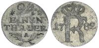 Brandenburg Preußen Altdeutschland 1/24 Taler Preußen 1/24 Taler Friedrich der Große 1782 A -