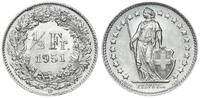 Schweiz 1/2 Franken Schweiz 1/2 Franken Silber 1951 B -
