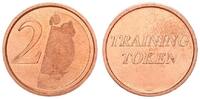 2 Cent Training Token ohne,(2001) Frankreich/Österreich Vorläufer,Testprobe Frankreich 2 Cent Training Token (2001) Testmünze im Vorfeld der Euro...