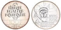 Frankreich 100 Francs Frankreich Silbermünze (900) zu 100 Francs Liberté. 1986 -