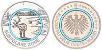 Bundesrepublik Deutschland - BRD 5 Euro 5 Euro 2020 G Subpolare Zone blau - Hirsch und Adler -