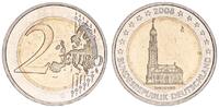 Deutschland - BRD - Hamburg 2 Euro Fehlprägung 2 € 2008 G - Fehlprägung mit abartigen Münzzeichen - Bundesländerserie -