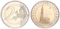 Deutschland - BRD - Hamburg 2 Euro Fehlprägung 2 € 2008 G - Fehlprägung mit abartigen Münzzeichen - Bundesländerserie -