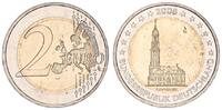 Deutschland - BRD - Hamburg 2 Euro Fehlprägung 2 € 2008 G - Fehlprägung mit abartigen Münzzeichen - Bundesländerserie -