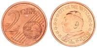 2 Cent 2005 Vatikan Vatikan 2 Cent 2005 Kursmünze mit Papstmotiv prägefrisch