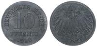 Kaiserreich 10 Pfennig J.299 Fehlprägung auf dünnem Schrötling. Gewicht nur 2,66g -