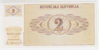Slowenien 2 Tolar Geldschein Slowenien, 2 Tolar Geldschein -