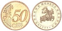 Monaco 50 Cent Monaco 50 Cent Kursmünze 2004 Polierte Platte in Münzkapsel. Seltenes Jahr !!! -