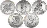 Deutschland BRD 5x 1 Unze Silber 5x 5 Mark die ersten Fünf als 1 Unzen Medaillen / Barren -