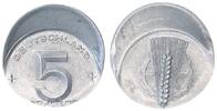 DDR 5 Pfennig 25 % dezentriert Fehlprägung 25 % dezentriert -
