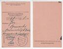 Deutschland-KZ Sachsenhausen/Oranienburg Post-Einlieferungsschein Paketschein 1940 ins Konzentrationslager Sachsenhausen/Oranienburg -