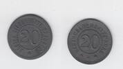 Braubach - Wertmarke 20 Pfennig Wertmarke 20 Pfennig Kriegsmünze Blei- und Silberhütte Braubach , Wertmarke -