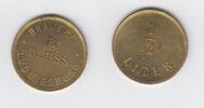 Wertmarke zu 1/2 Liter ca 1920 Notgeld Ludwigsburg Notgeld Ludwigsburg Brauerei R. Cluss fast vz