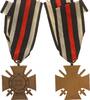 Kaiserreich Orden Ehrenkreuz für Frontkämpfer mit Schwerter und Band Hersteller HKM -