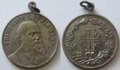 Personenmedaillen versilberte Bronzemedaille auf den Turnvater Friedrich Ludwig Jahn -