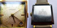 Deutschland, HERREN ARMBANDUHR, HERREN ARMBANDUHR, Junghans 687.13, Zifferblattschäden, gute Funktion, 11/1965, -