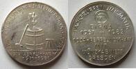 DDR versilberte Kupfermedaille 10 Jahre Pirnaer Klippwerk, Fachgruppe Numismatik Pirna -