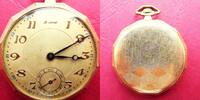 Deutschland, HERREN TASCHENUHR, gute 12-eckige HERREN TASCHENUHR, Ankerhemmung, gute Funktion, ca. 1930, -