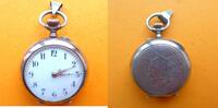 Schweiz, DAMEN TASCHENUHR, DAMEN TASCHENUHR, Silber-0,800, Zylinderhemmung, gute Funktion, ca. 1915, -