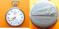 Russland, HERREN TASCHENUHR, SERKISOF HERREN TASCHENUHR, Ankerhemmung, gute Funktion, ca. 1950 (?), -