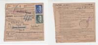 3. Reich / Konzentrationslager Buchenwald Paketmarke unterschrieben von der SS - O.Brinkmann Paketmarke an den Schutzhäftling No 33803 Konzentrationslager Buchenwald -