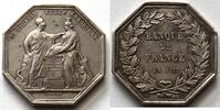 Frankreich Silbermedaille (v. Dumarest) Napoleon I. (1795-1814) auf die Banque de France AN VIII -