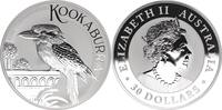 Australien 30 Dollars 1kg Silber Kookaburra Auflage 6.656 !!! -