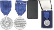 Deutschland / BRD Silber- Medaille zum 25-jährigen Dienstjubiläum Verb. der d.Feinmech. u. opt. Ind. Silbermedaille zum 25-jährigen Dienstjubiläum -