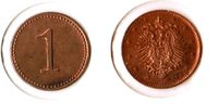Deutschland / Kaiserreich / PROBEPRÄGUNG 1 Pfennig Kaiserreich Probe 1 Pfennig J.1 o.Jahr Wertzahl/Reichsadler Kupfer vz-st Picture