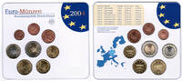 Bundesrepublik Deutschland Offizieller Kurssatz 2004 D Einzelplatte Offizieller Kurssatz 2004 D Einzelplatte mit Euromünzen 1Cent bis 2€ -