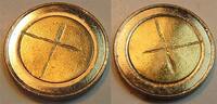 EU Eurorohling mit Randschrift Fehlprägung: unbeprägter 2 Euro Rohling Randschrift 2**2 - mit Kreuz entwertet Picture