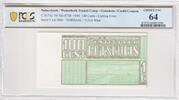 Netherlands 100 Cents Drittes Reich - Konzentrationslager Westerbork 100 Cent Gutschein Fehldruck -