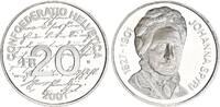 Schweiz 20 Franken Silber 100. Todestag von Johanna Spyri Auflage 6.799 -