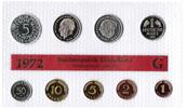 Deutschland / BRD / Kurssätze 1Pf. bis 5 DM Kurssatz Bundesrepublik Deutschland 1972G Polierte Platte -