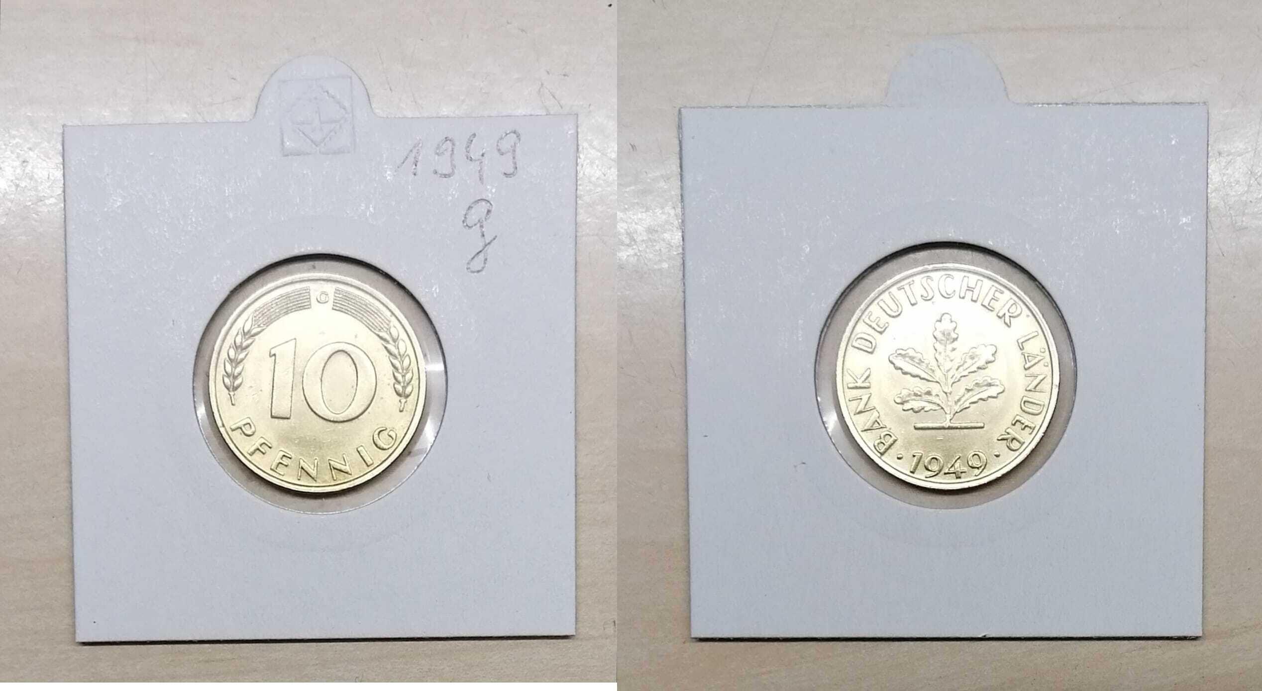 50 pfennig 1949 g bank deutscher länder