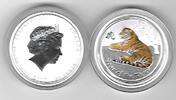 Australien 50 Cent 2010 Jahr des Tigers Lunar-Serie II koloriert  63.75 US$  +  13.97 US$ shipping