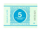 DDR 5 Pfennig Gefängnisgeld - Serie B -