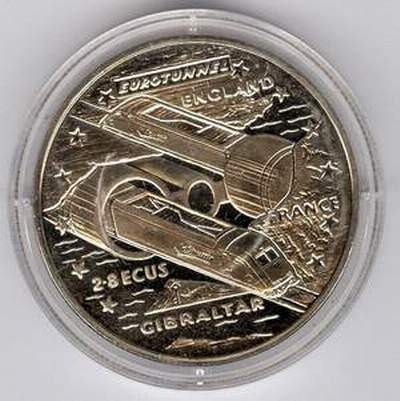 Gibraltar 2,8 ECUS 1993 Eurotunnel BU | MA-Shops