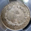 Indochine française 20 Centièmes 1928 Paris PCGS MS64 / SPL+