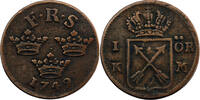 Suède Öre Suède Frederick I Öre 1749 -