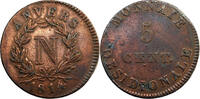 France 5 Centimes France Siège d'Anvers Napoléon Ier 5 Centimes 1814 Anvers -