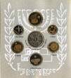 Weltmünzen medal 6 coin +  "Jerusalem" piedfort mint set, 1993, Israel