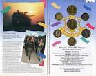 Weltmünzen  7 coin "Zahal" mint set, special Hanukkah issue, 1995, Israel