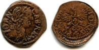 Europa solidus Nice copper (schilling or szelag) dated 1663, Johann II Casimir (1648-16 -