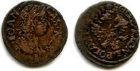 Europa solidus Nice copper 1665, Johann II Casimir (1648-68), Poland - Polish issue (K -