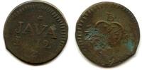 1/2 stuiver 1812 Weltmünzen Rare large brass  Java, 1812, Dutch East Indies under the British oc 