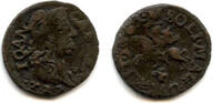Europa solidus Nice copper (schilling or szelag) dated 1661, Johann II Casimir (1648-16 -