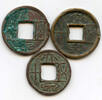 Weltmünzen cash Lot of 3 Da Quan Wu Shi 50- Wang Mang (7-23 AD), Xin, China -