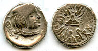 Antike drachm Silver of King Rudrasena II (255-278 AD), 189 SE / 267 AD, Satraps in Wes -