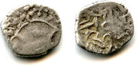 Mittelalter RRR Yashaditya series silver damma, Ranavigraha, c.710 CE, pre-Islamic Sindh -